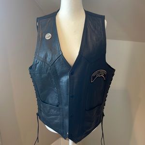 Leather Biker Vest